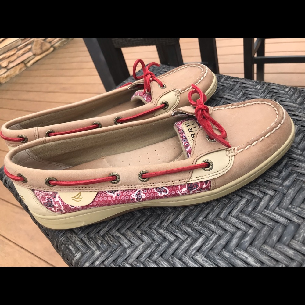 Women's Sperry Top Sider Biscayne Red Sequin